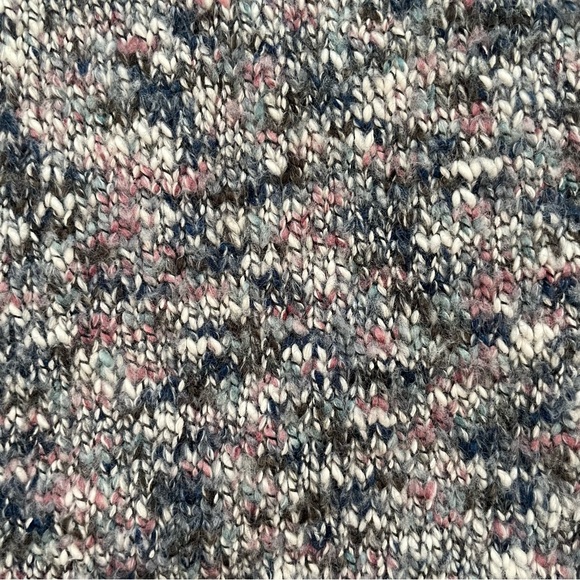 J.Crew Women's Textured Marled Blue & Pink Cardigan - Size Medium - Picture 3 of 8
